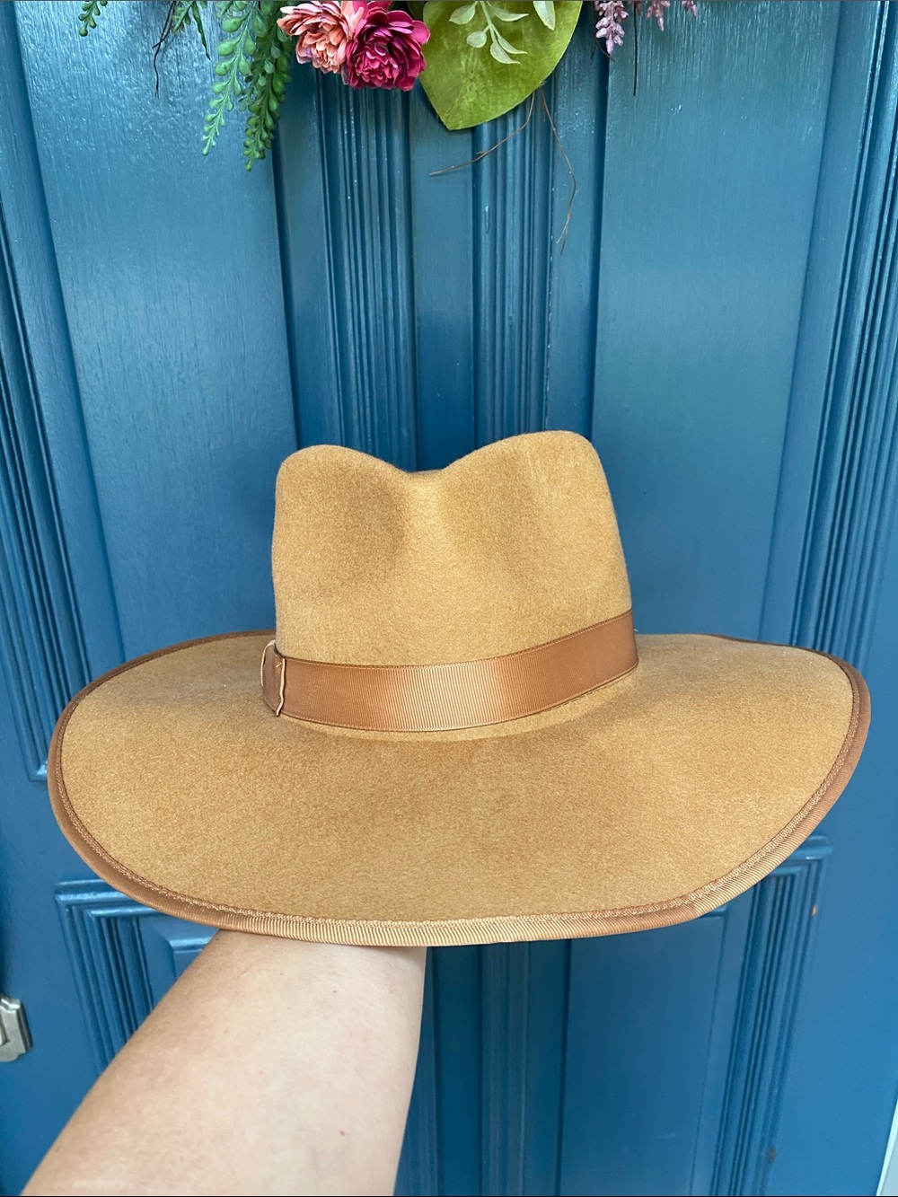 Carly Jean Los Angeles Tan Wide-Brim Rancher Hat